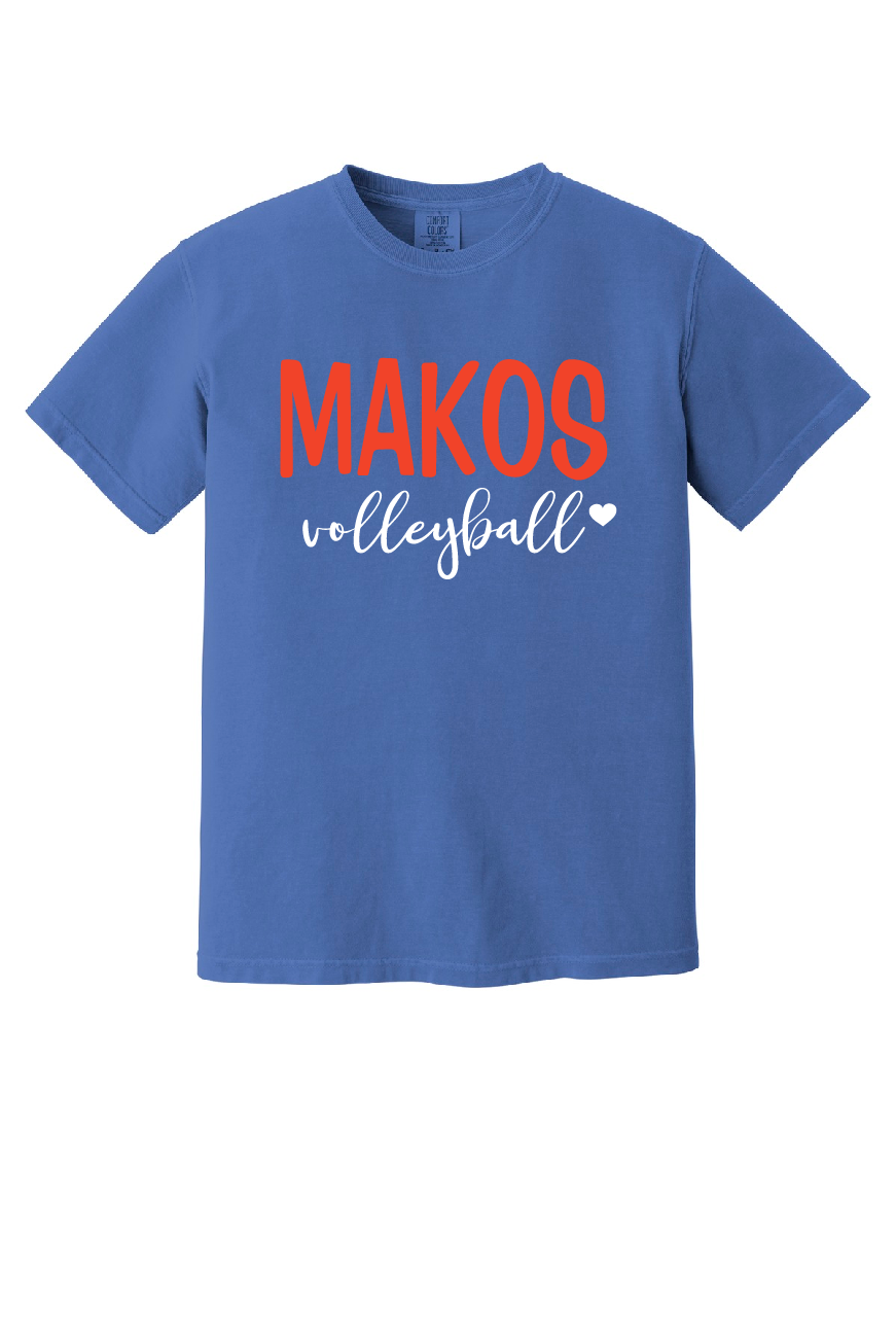 Orange Beach Makos Volleyball Spirit Tee - Adult